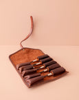 Leather Tool Roll Pouch