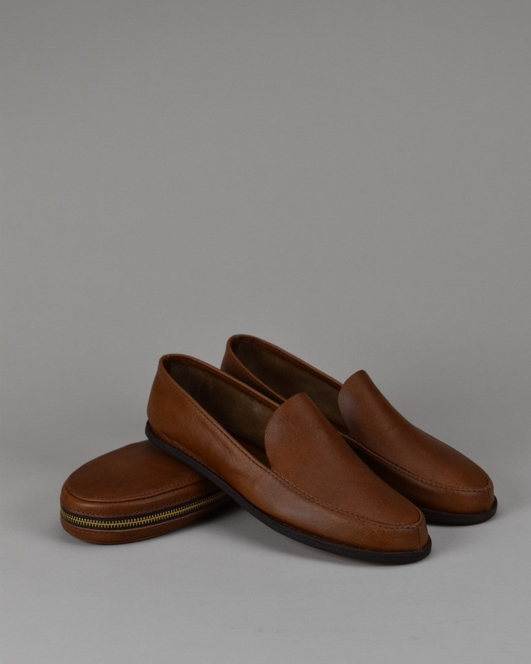 Travel Leather Slippers